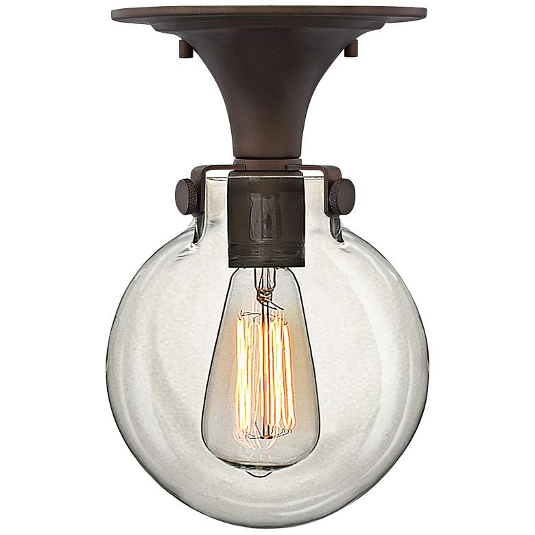Image 2 Hinkley Congress 10 3/4"W Clear Glass Bronze Ceiling Light