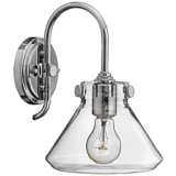 Hinkley Congress 11 1/4&quot; High Clear Glass Chrome Wall Sconce