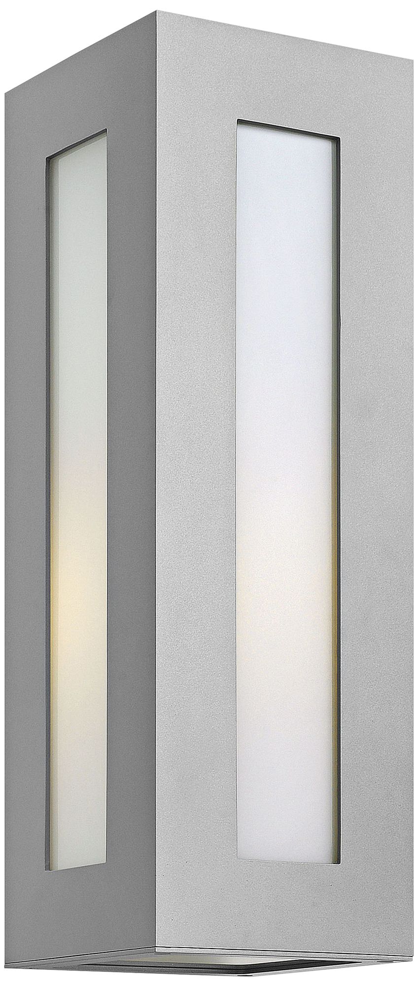 Hinkley Dorian 18 1/4" High Titanium Outdoor Wall Light 2X685