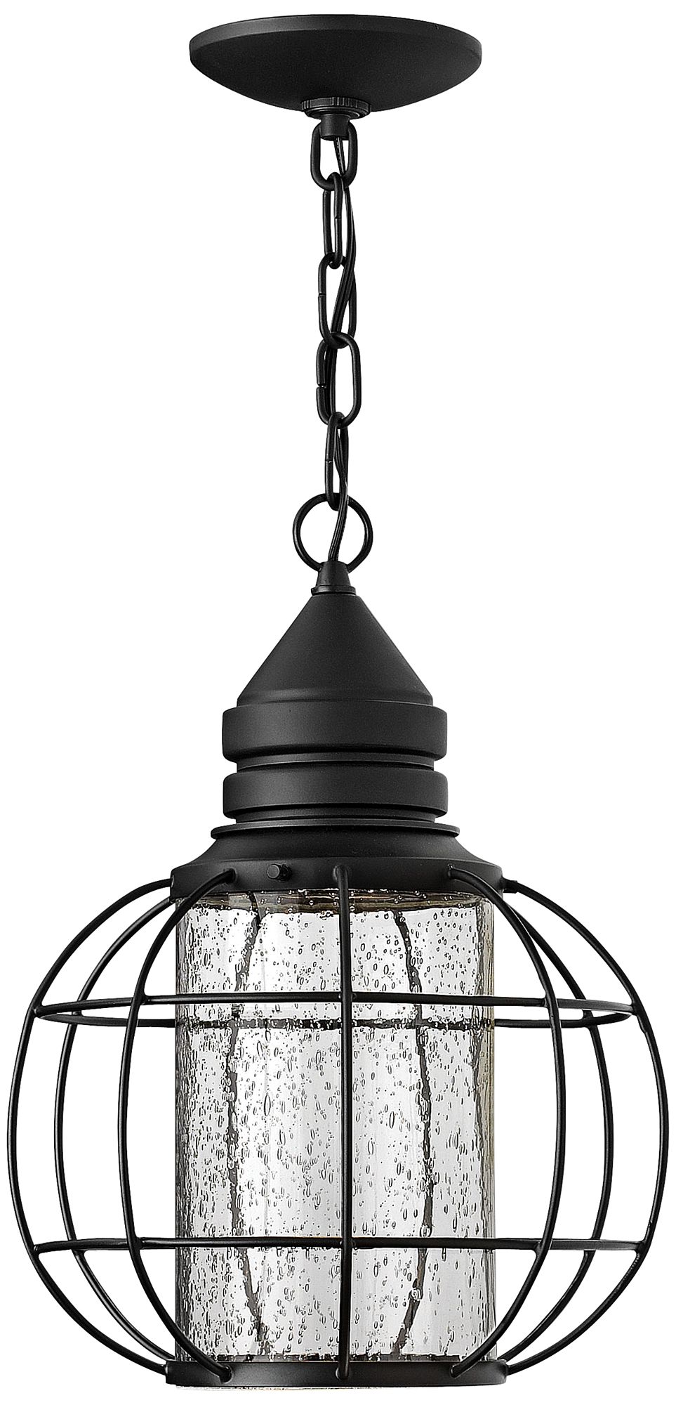Hinkley New Castle 15" High Black Outdoor Hanging Light