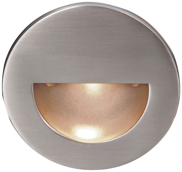 WAC LEDmeÂ® Brushed Nickel Round Step Light