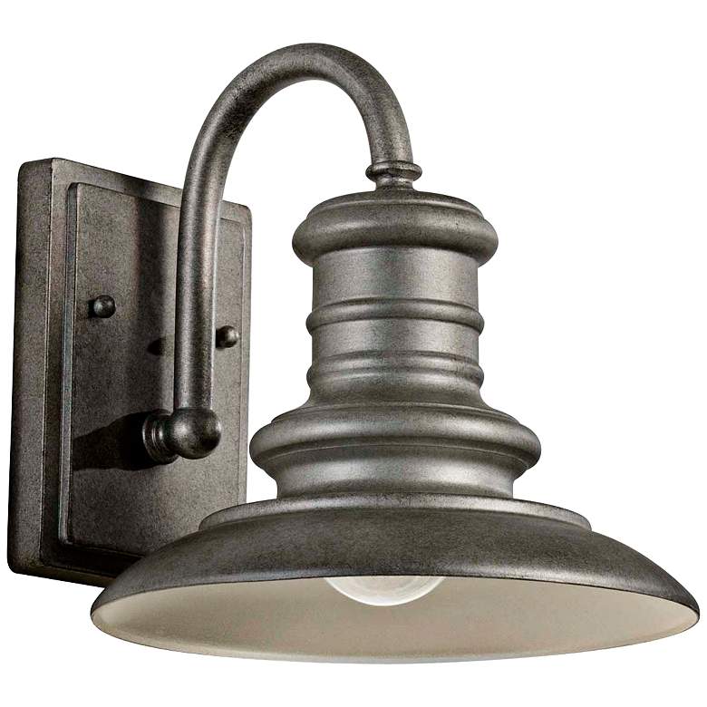 Image 1 Feiss Redding Station 9" Tarnished Outdoor Wall Lantern