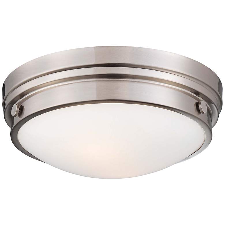 Image 2 Culver Collection 13 1/4" Wide Brushed Nickel Ceiling Light
