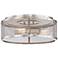Muse Collection 15" Wide Brushed Silver Ceiling Light