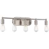 Muse 27 1/2&quot; Wide Brushed Nickel 5-Light Bath Light