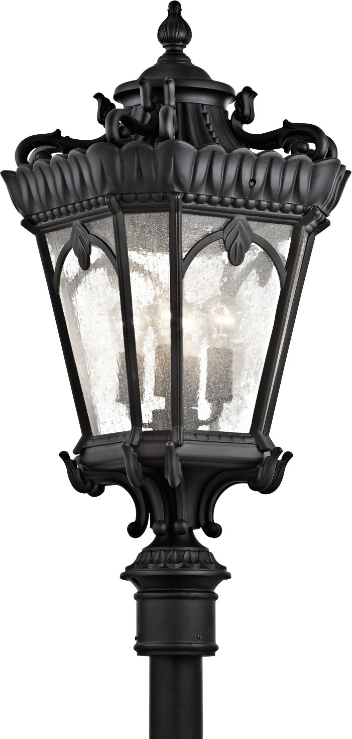 Kichler Tournai 37 1/2" High Black Outdoor Post Light