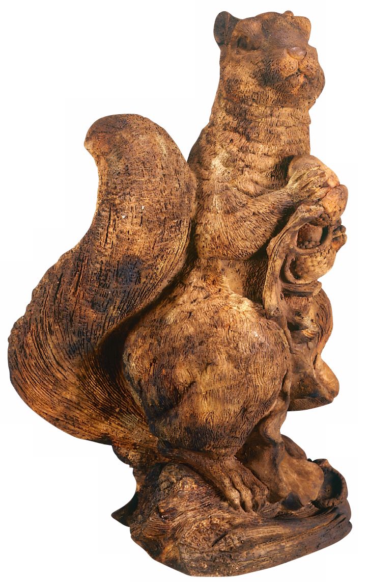 Henri Studio Tall Standing Squirrel 20" Wide Garden Accent