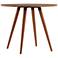 Athena 35 1/2" Wide Maple Cream Wood Round Dining Table