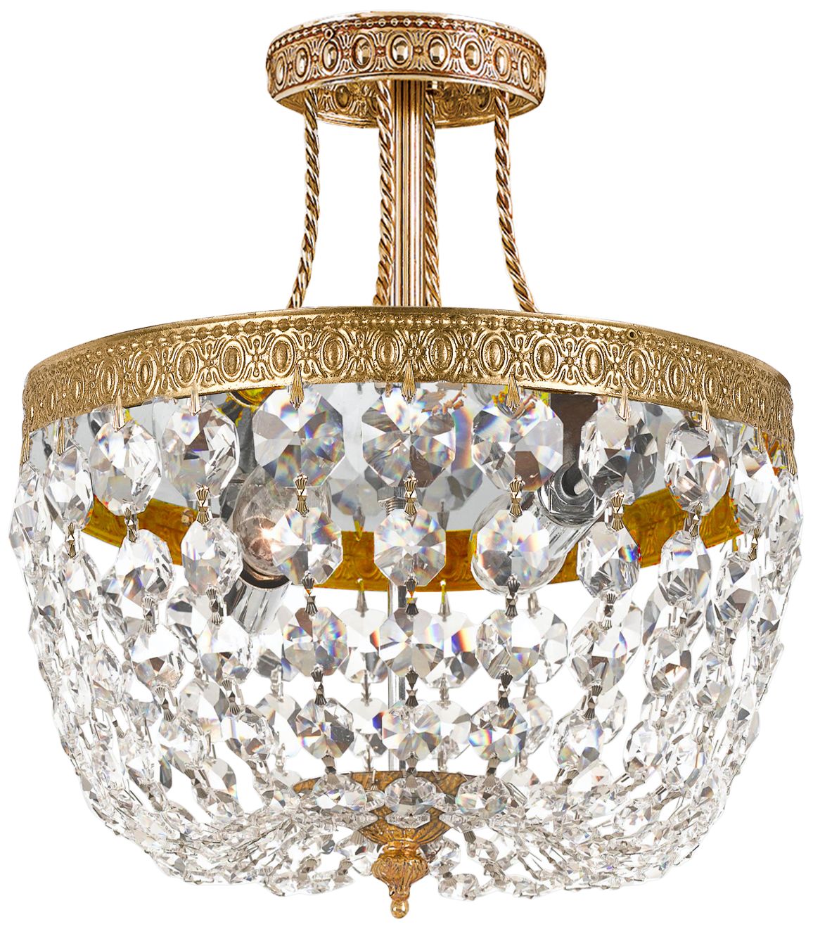 Majestic Collection 10" Wide Crystal Ceiling Light