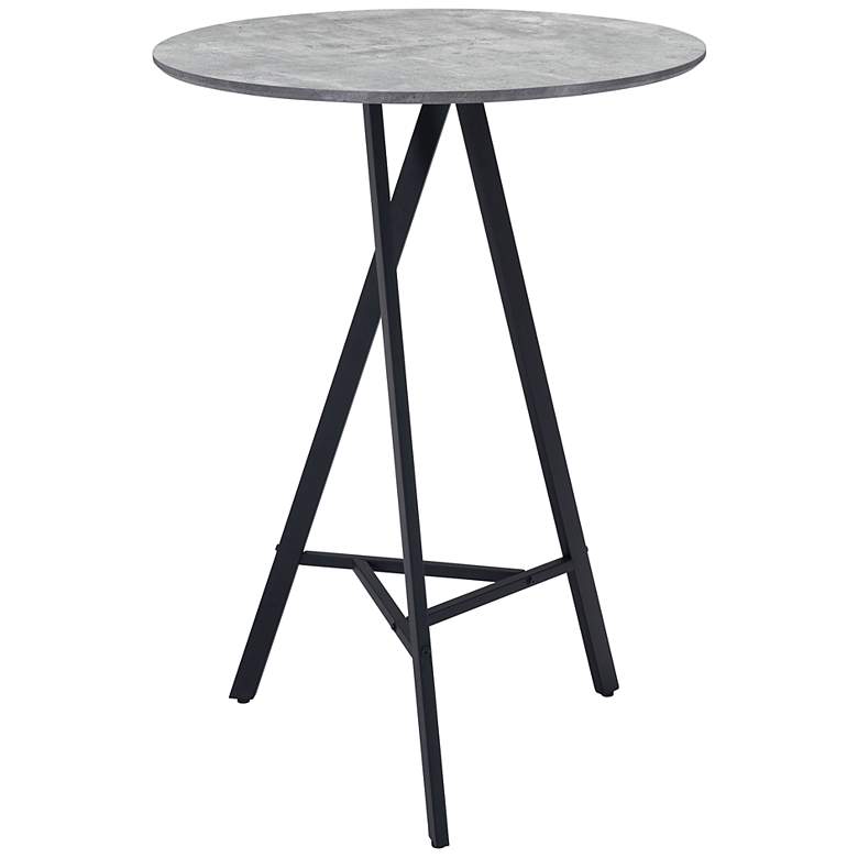 Zuo Metz 31 1/2&quot; Wide black and Gray Bar Table