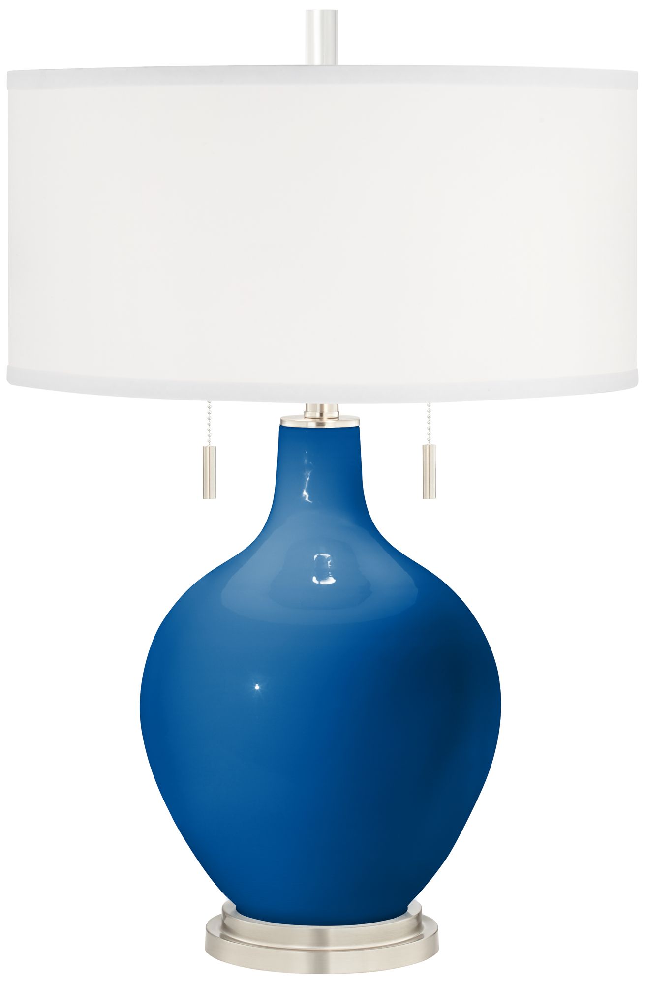 Hyper Blue Toby Table Lamp by Color Plus 30C84 Lamps Plus