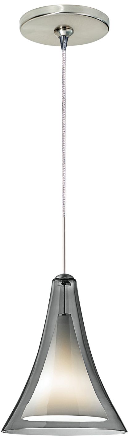 Melrose II 7 1/2"W Satin Nickel LED Freejack Mini Pendant