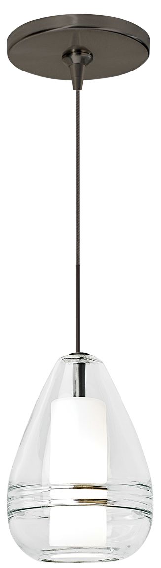 Mini Ella 5"W Antique Bronze LED Freejack Pendant