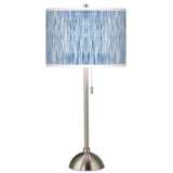 Beachcomb Giclee Brushed Nickel Table Lamp