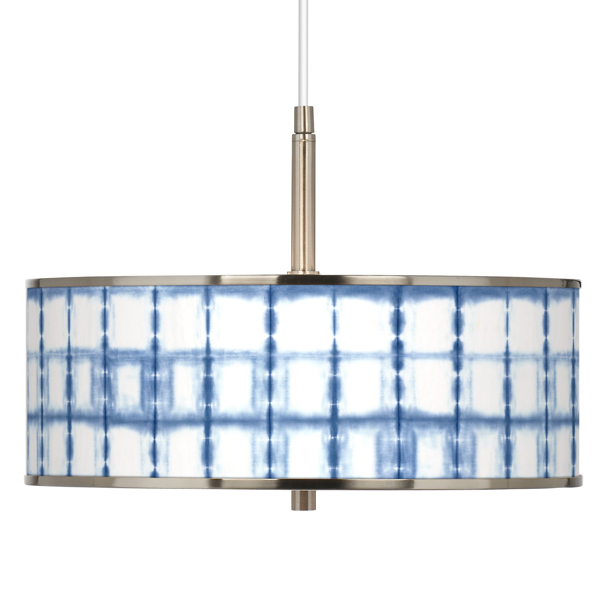 Blue Mist Giclee Glow 16" Wide Pendant Light