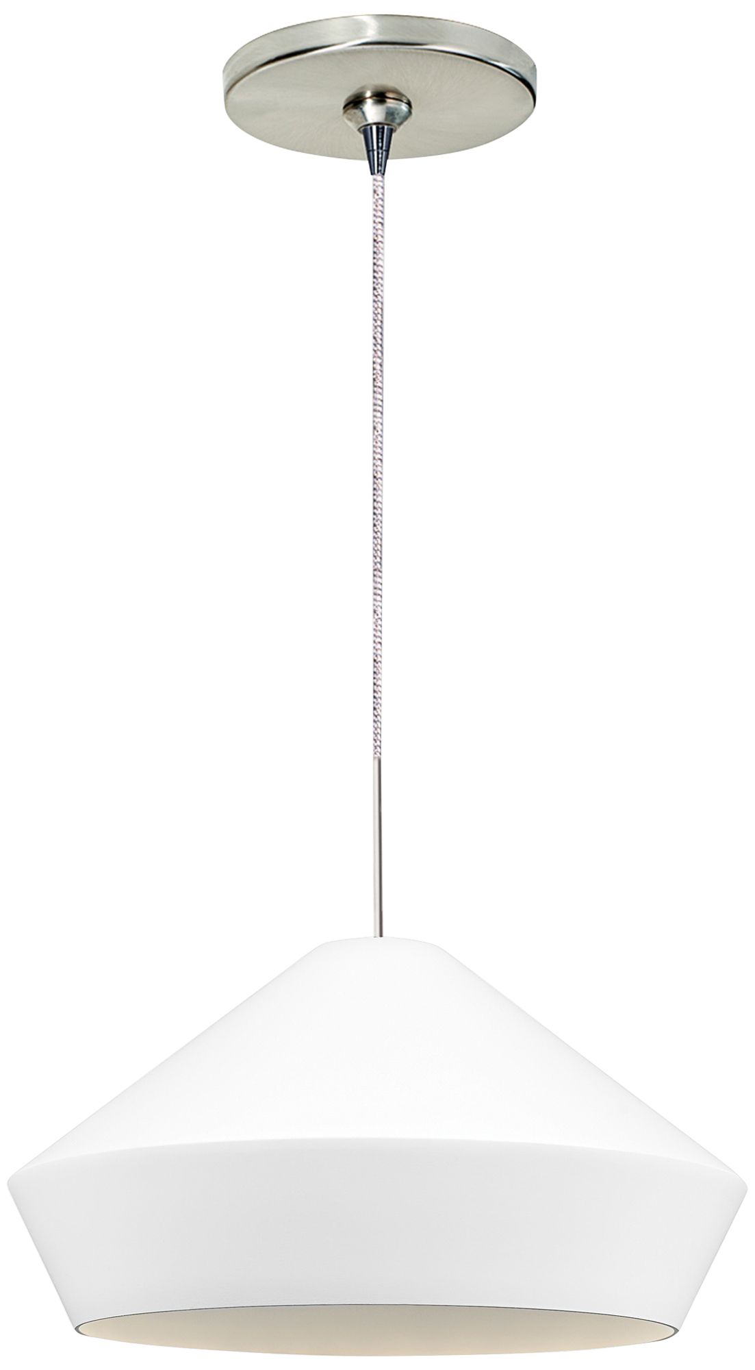 Brummel 10 1/2"W Satin Nickel LED Freejack Mini Pendant