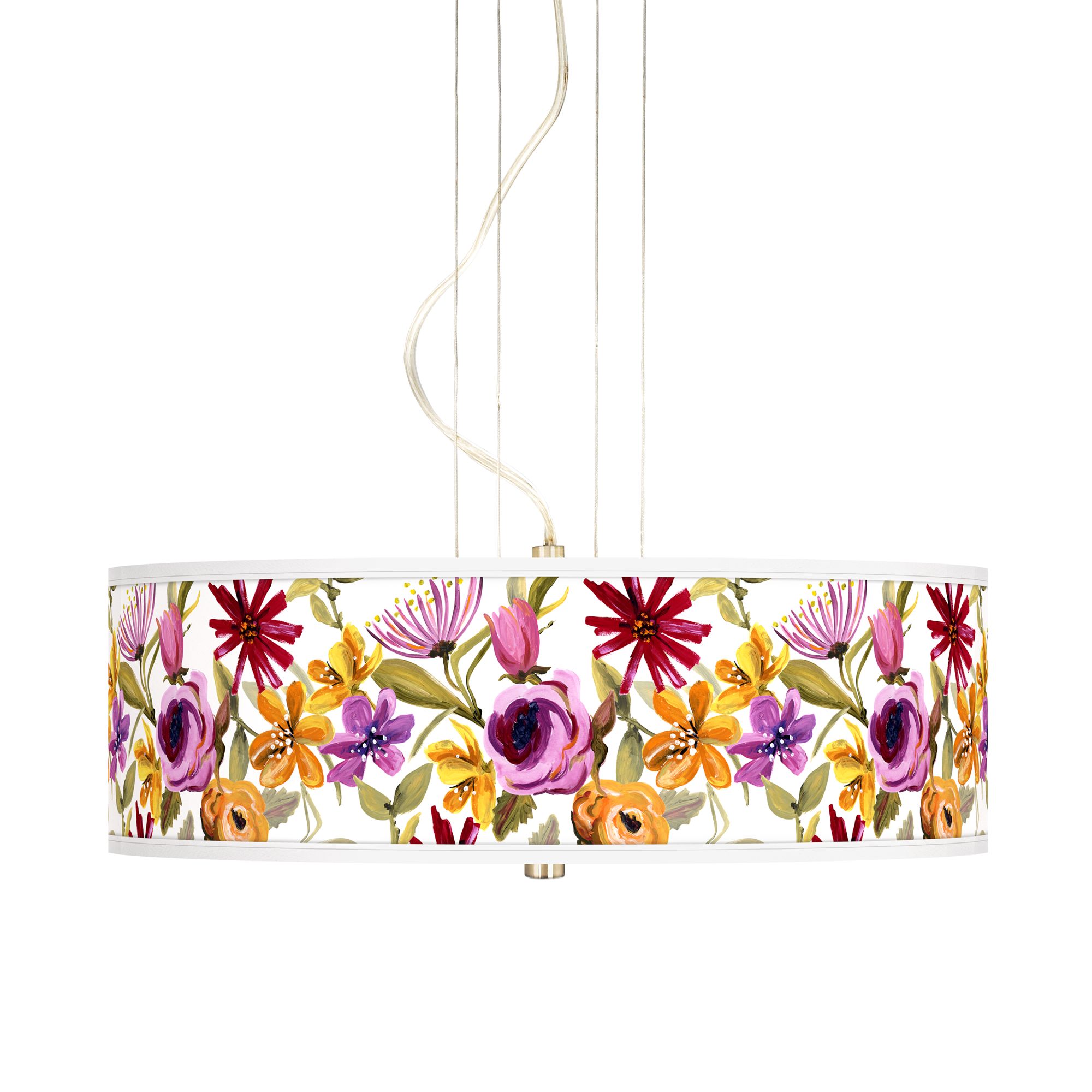 Bountiful Blooms 20" Wide 3-Light Pendant Chandelier
