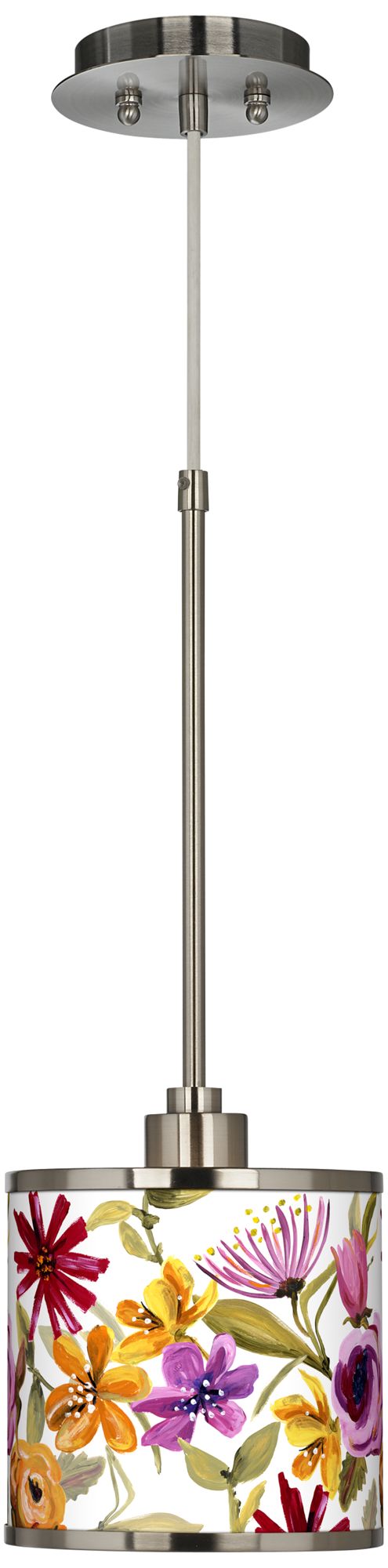 Bountiful Blooms Giclee Glow Mini Pendant Light