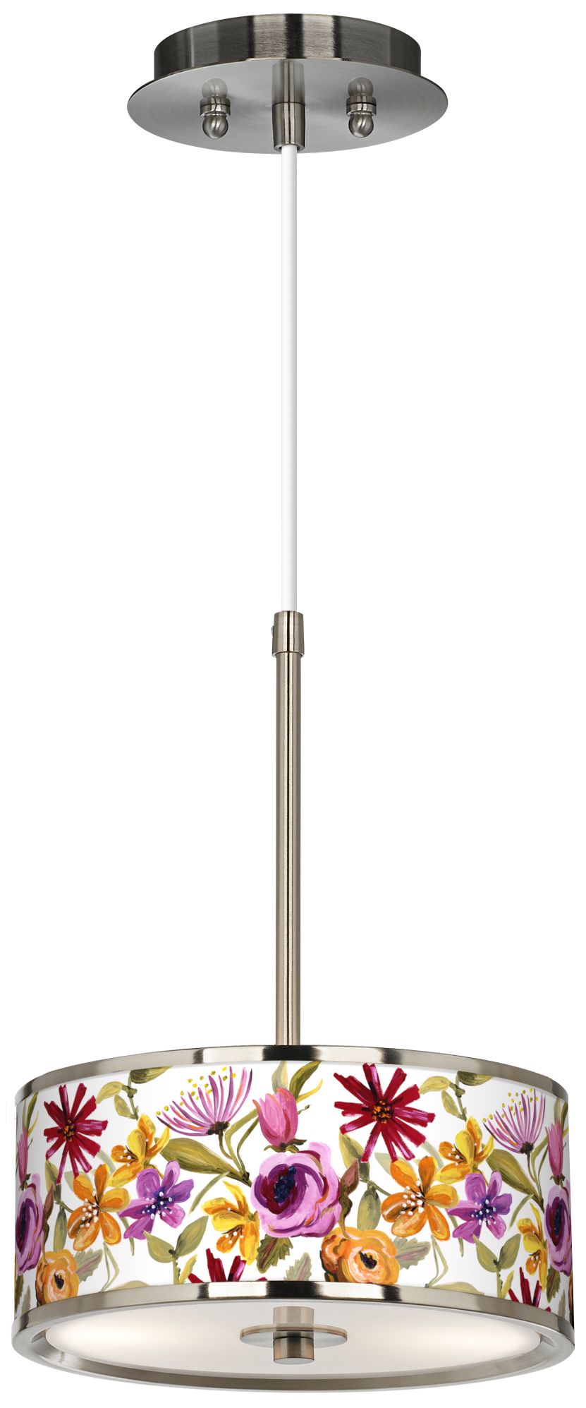 Bountiful Blooms Giclee Glow 10 1/4" Wide Mini Pendant