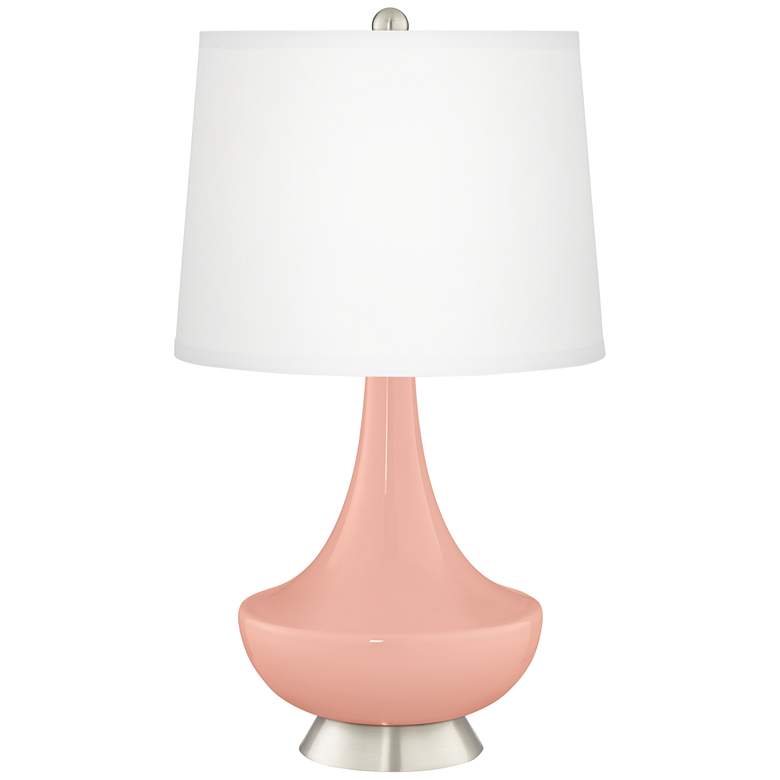 Image 2 Rose Pink Gillan Glass Table Lamp