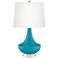Gillan Caribbean Blue Sea 28" High Glass Table Lamp