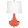 Daring Orange Gillan Glass Table Lamp