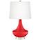 Poppy Red Gillan Glass Table Lamp