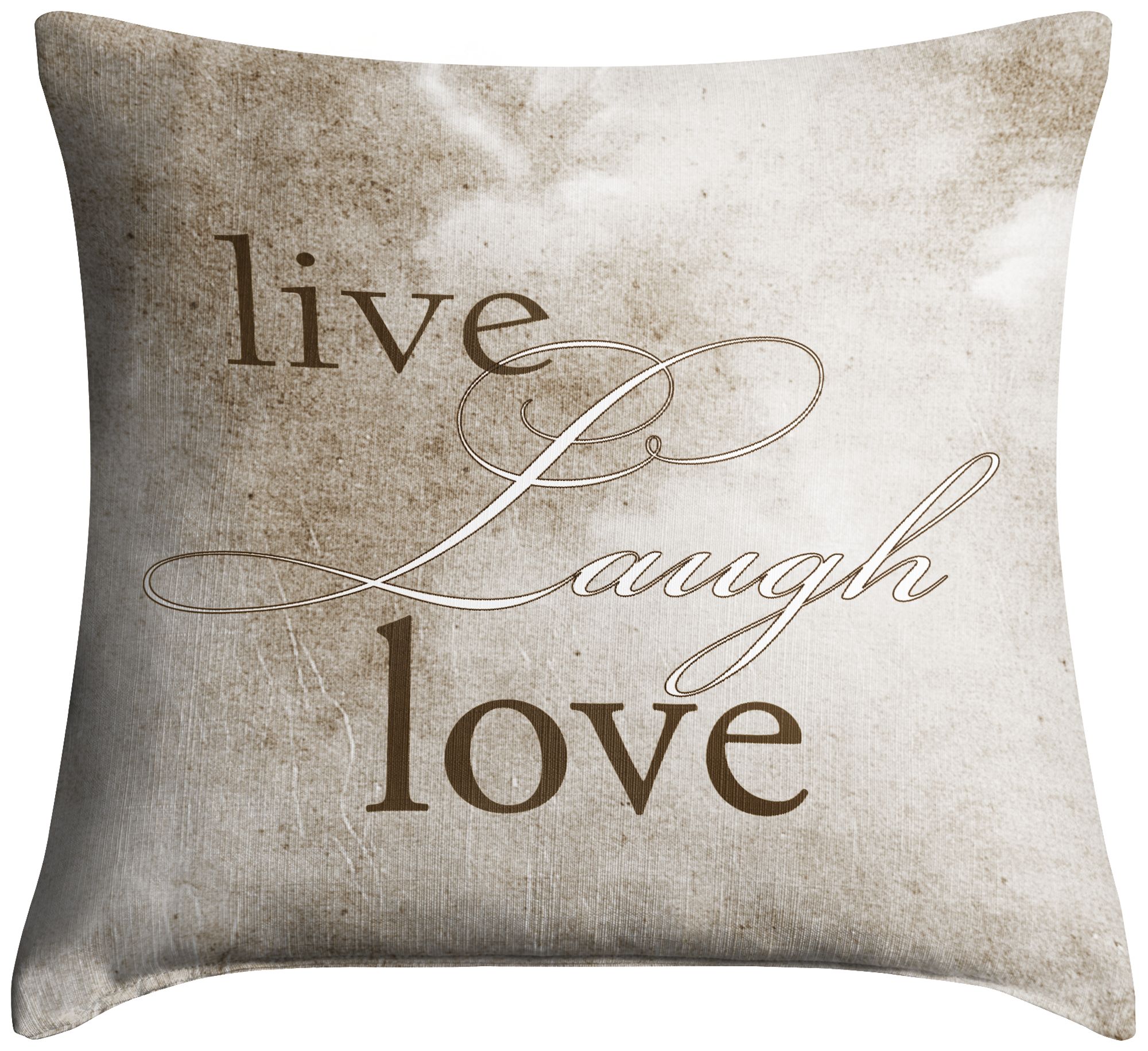Live Laugh Love 18 Square Throw Pillow 30n60 Lamps Plus