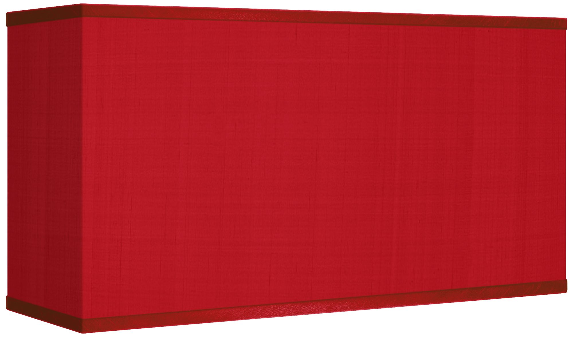 Red Textured Faux Silk Rectangular Shade 8/17x8/17x10 - #30P88 | Lamps Plus