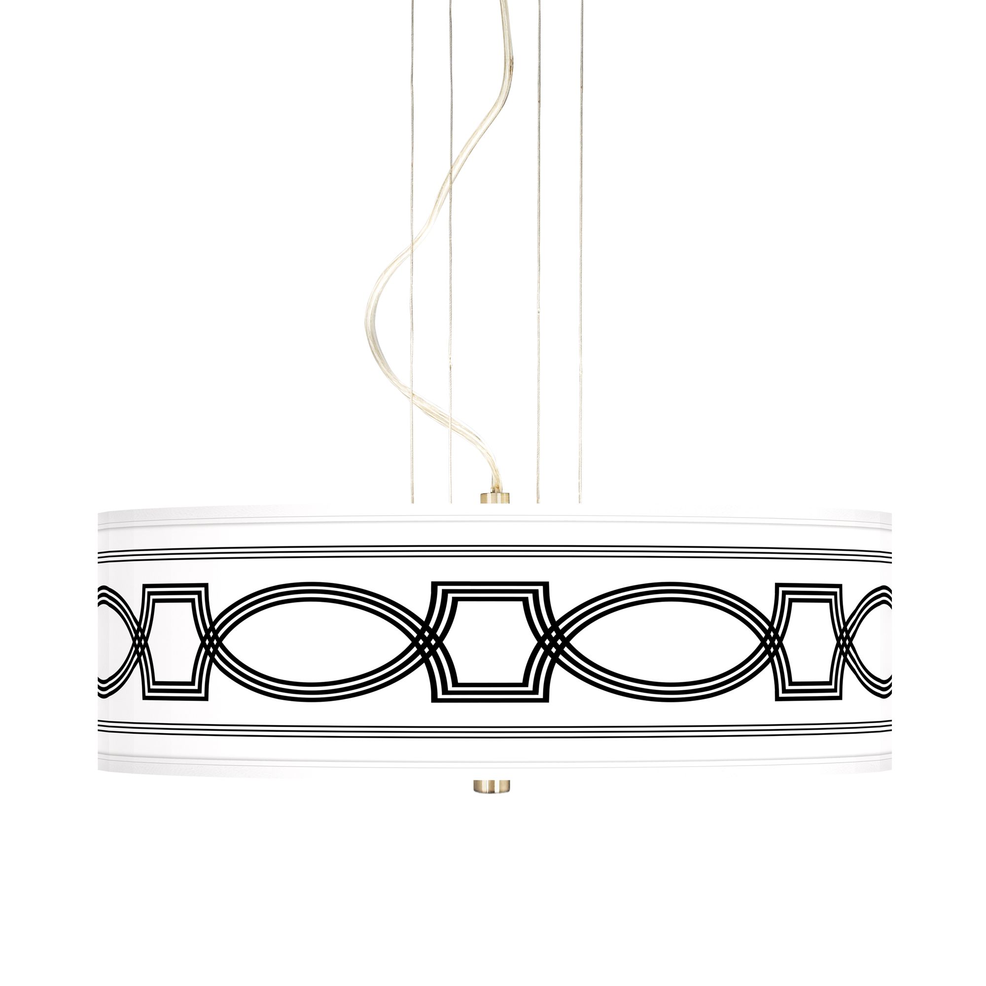 Concave 20" Wide 3-Light Pendant Chandelier