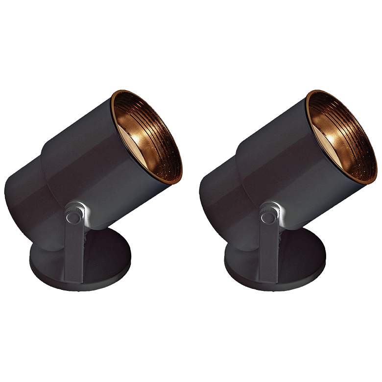 Pro Track Black 8&quot; High Accent Uplights - Set of 2