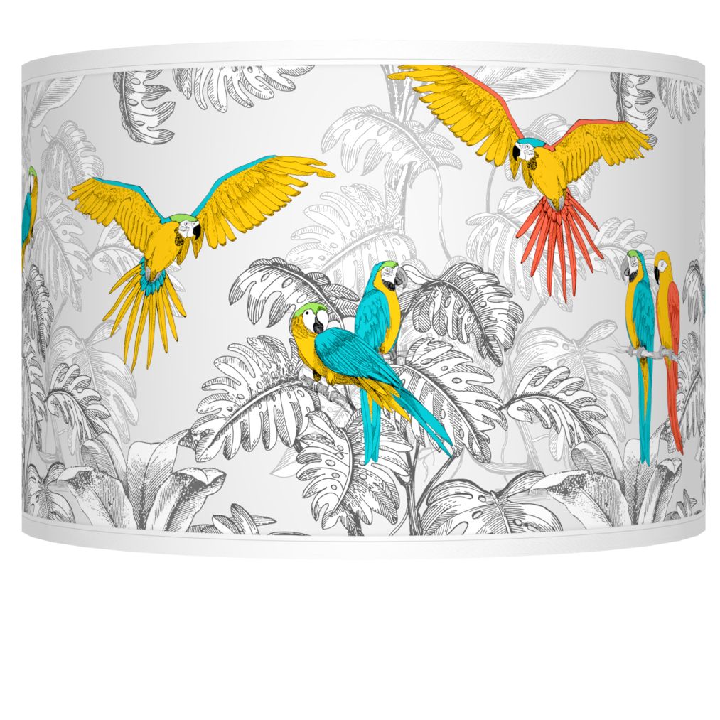 Macaw Jungle Giclee Shade 12x12x8.5 (Spider)