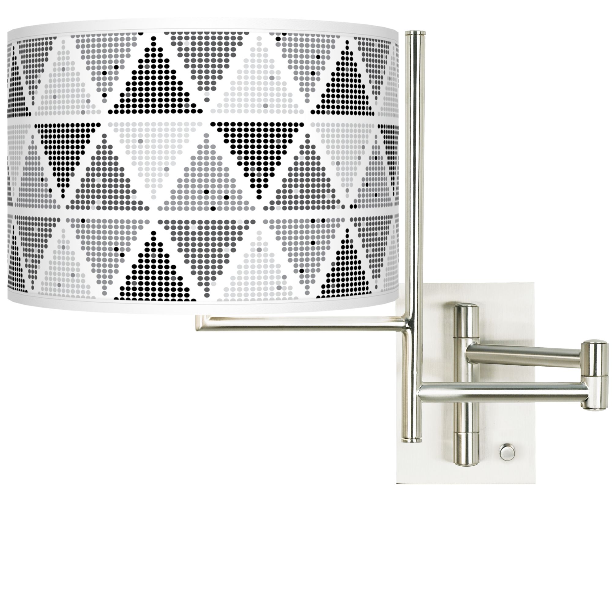 Tempo Pointillism Plug-in Swing Arm Wall Lamp