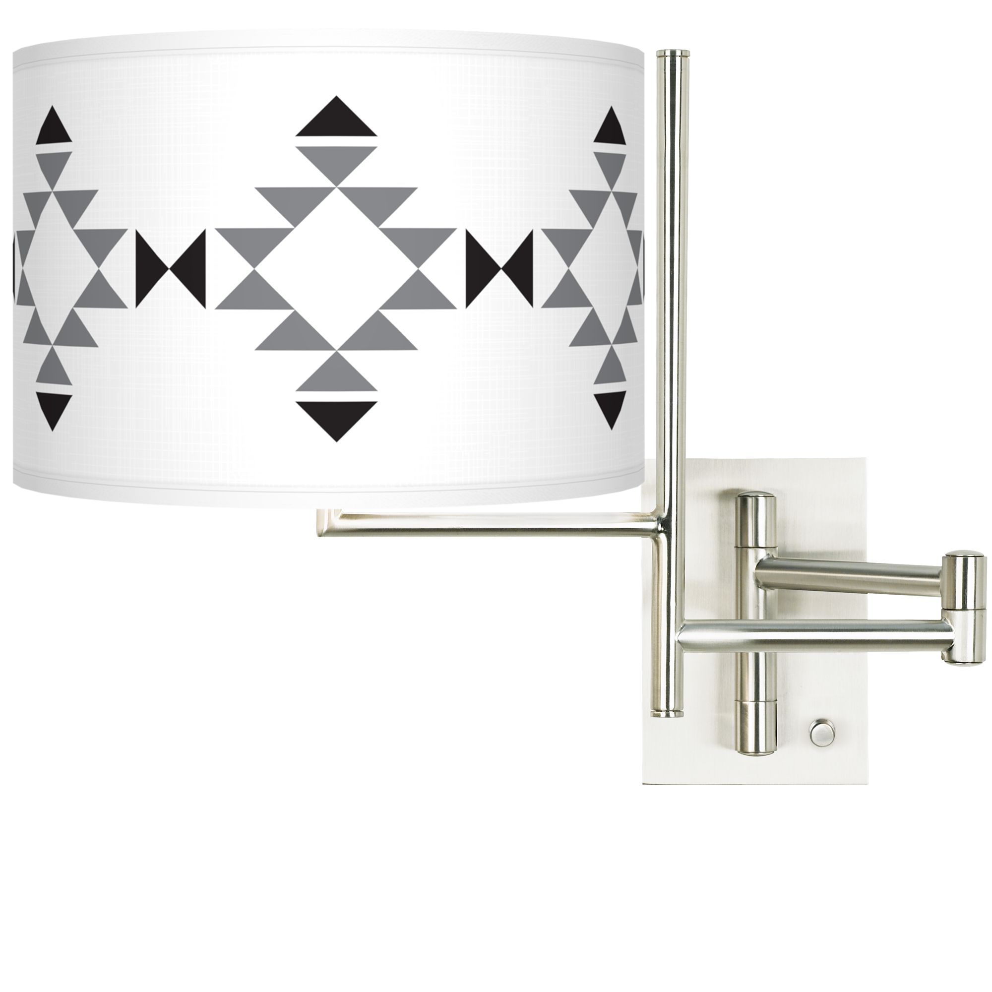 Tempo Desert Grayscale Plug-in Swing Arm Wall Lamp