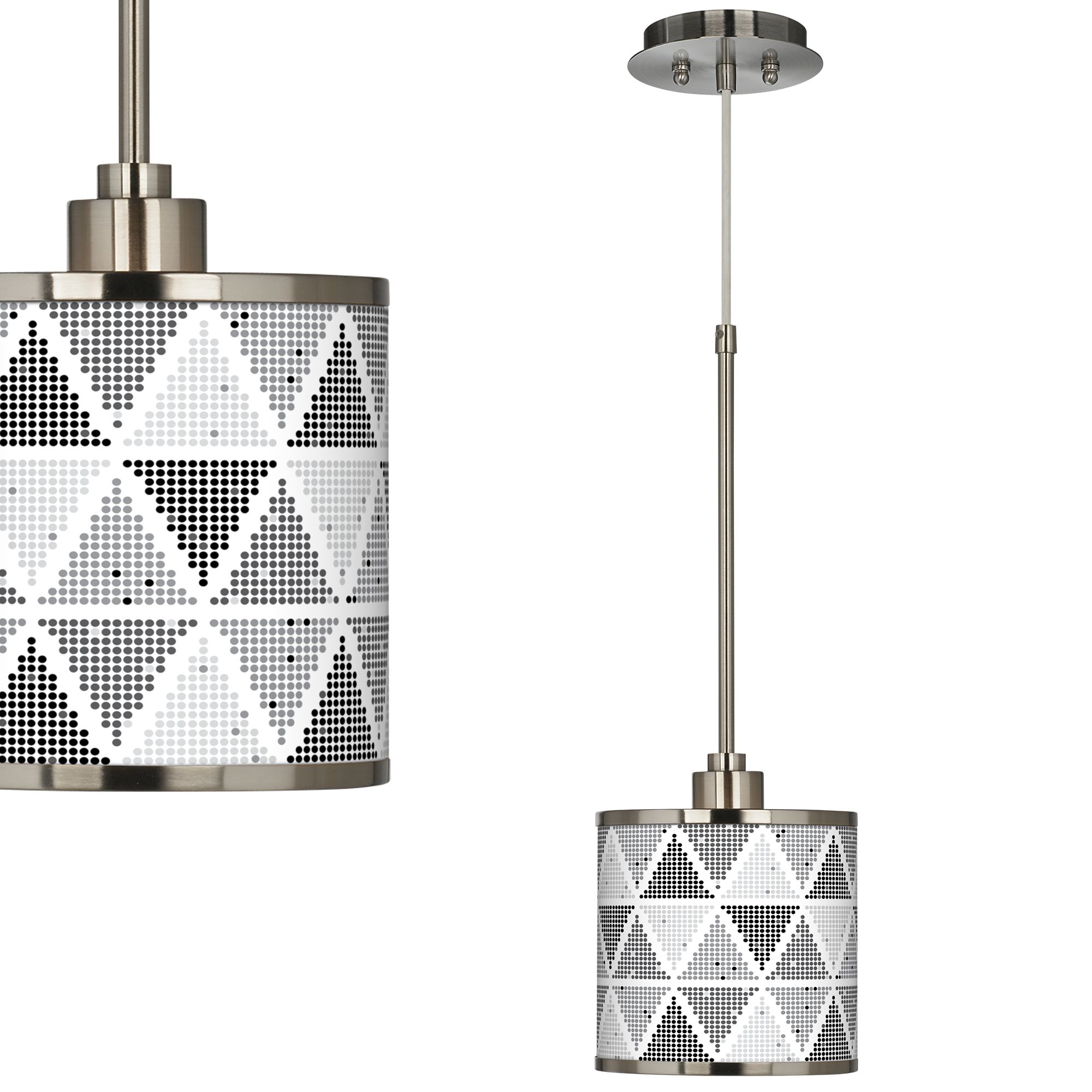 Pointillism Giclee Glow Mini Pendant Light