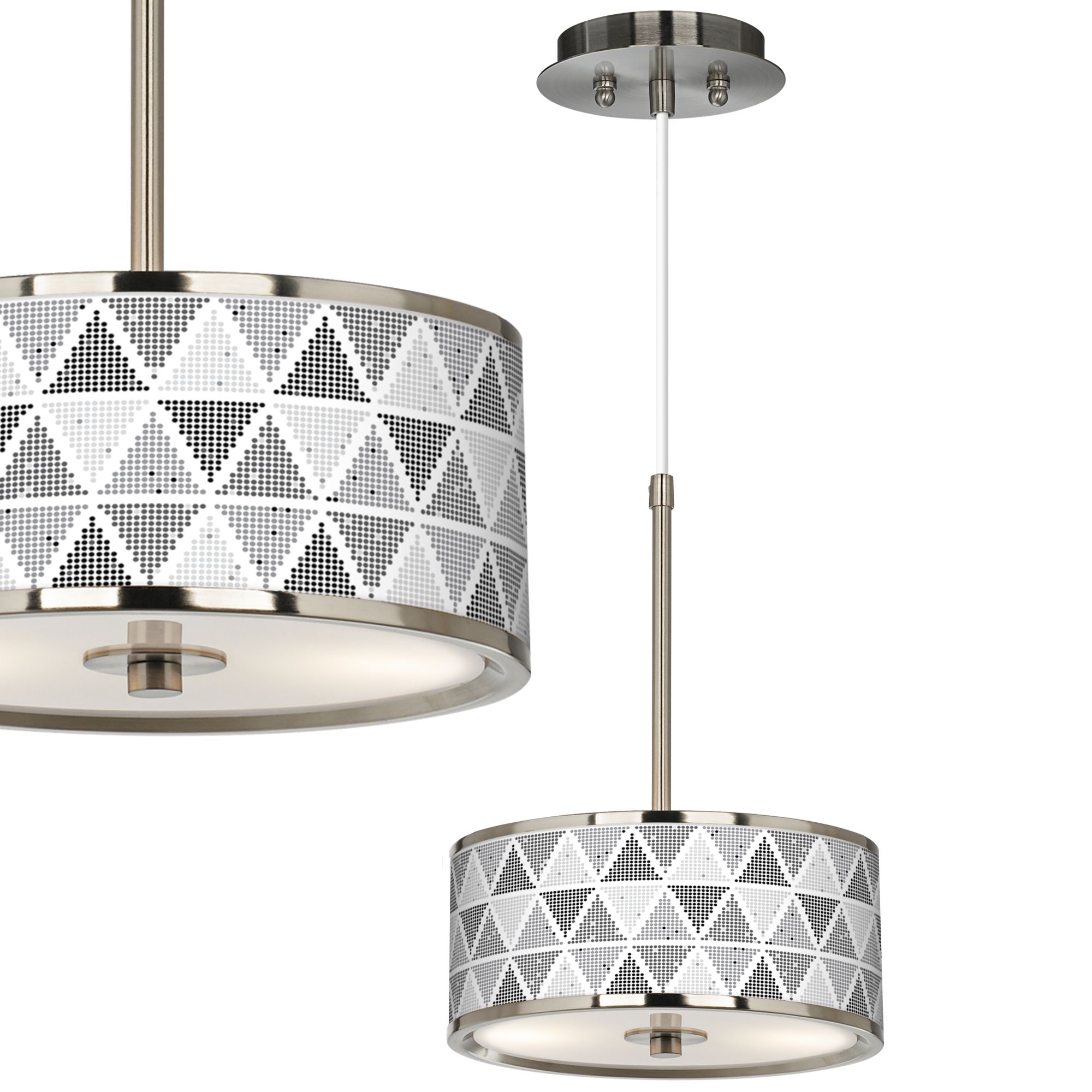 Pointillism Giclee Glow 10 1/4" Wide Pendant Light