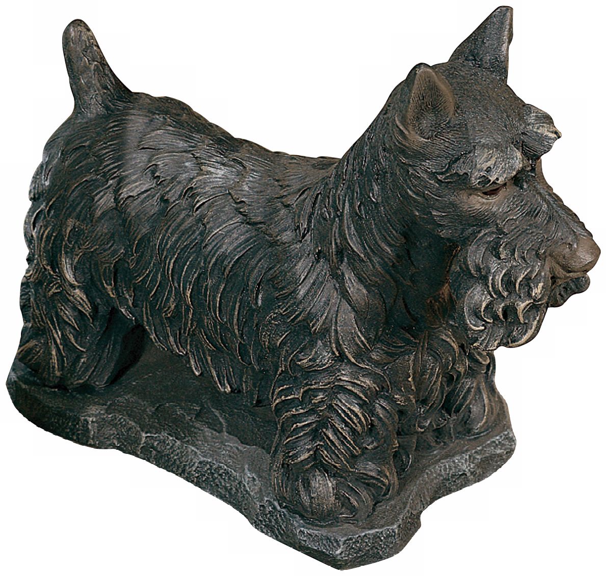 Scottish Terrier 14 1/2" High Hi-Tone Black Garden Accent