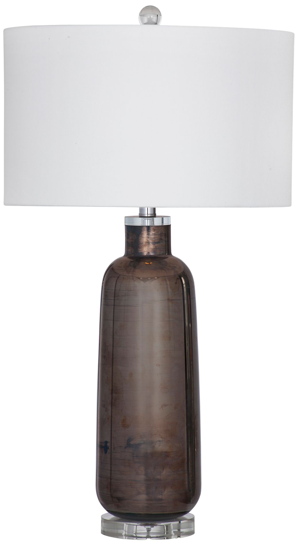 Lawson Bronze Glass Cylinder Table Lamp 317E0 Lamps Plus