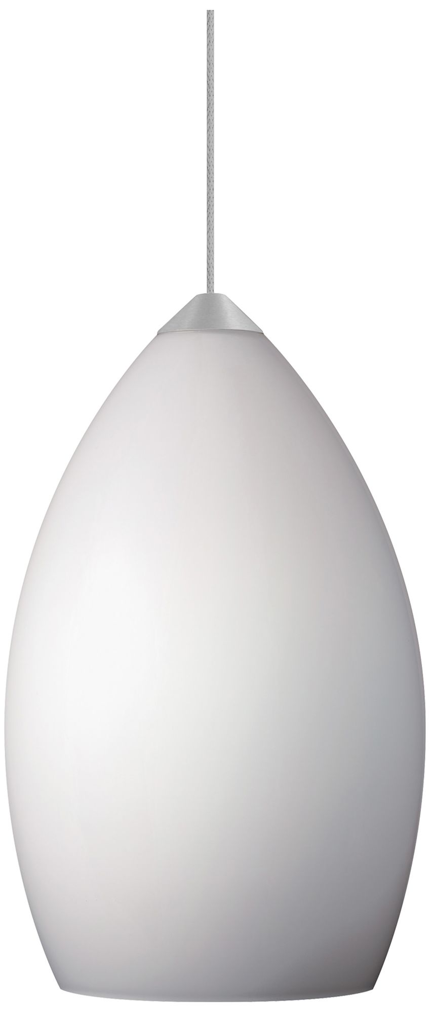 Firefrost 4 1/2"W White Glass Nickel Freejack Mini Pendant