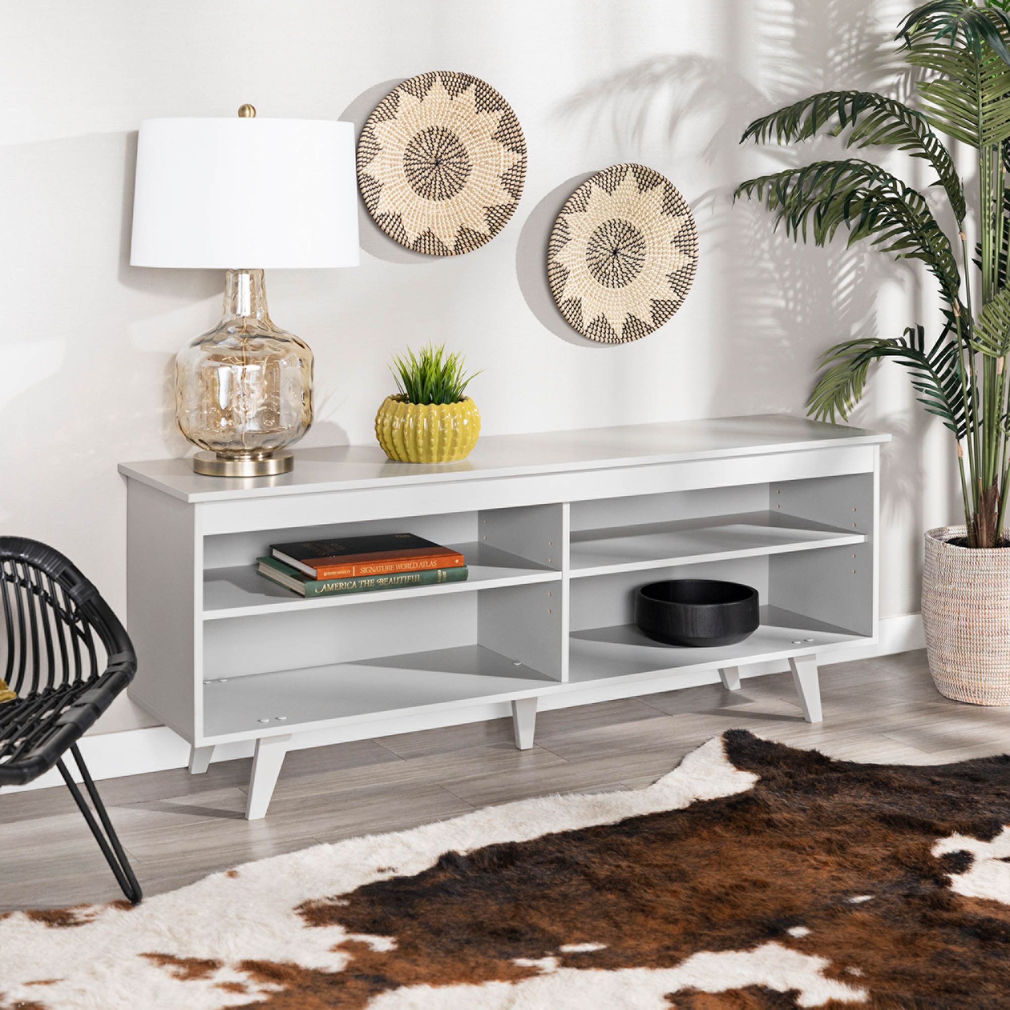 Jones 58" Wide Gray Wood Modern TV Media Console