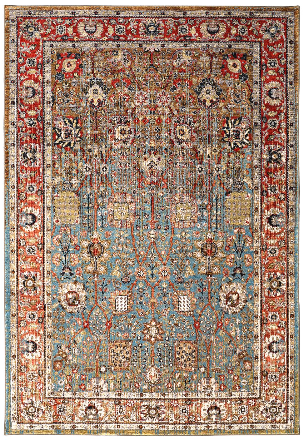 Spice Market 90668 Myanmar Aquamarine Area Rug