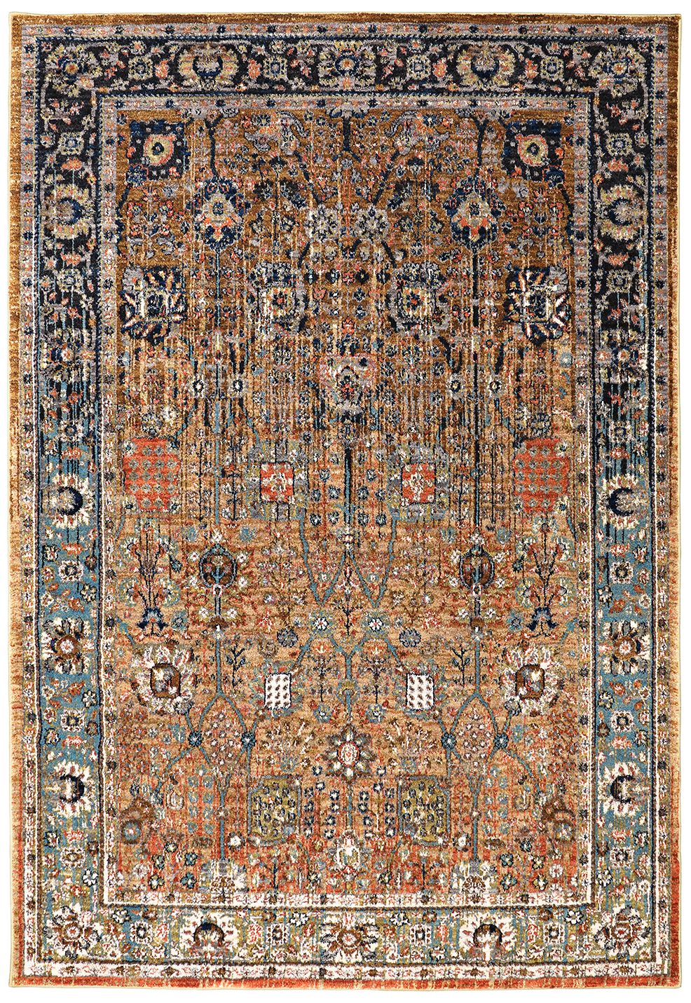 Spice Market 90668 Myanmar Tobacco Area Rug 