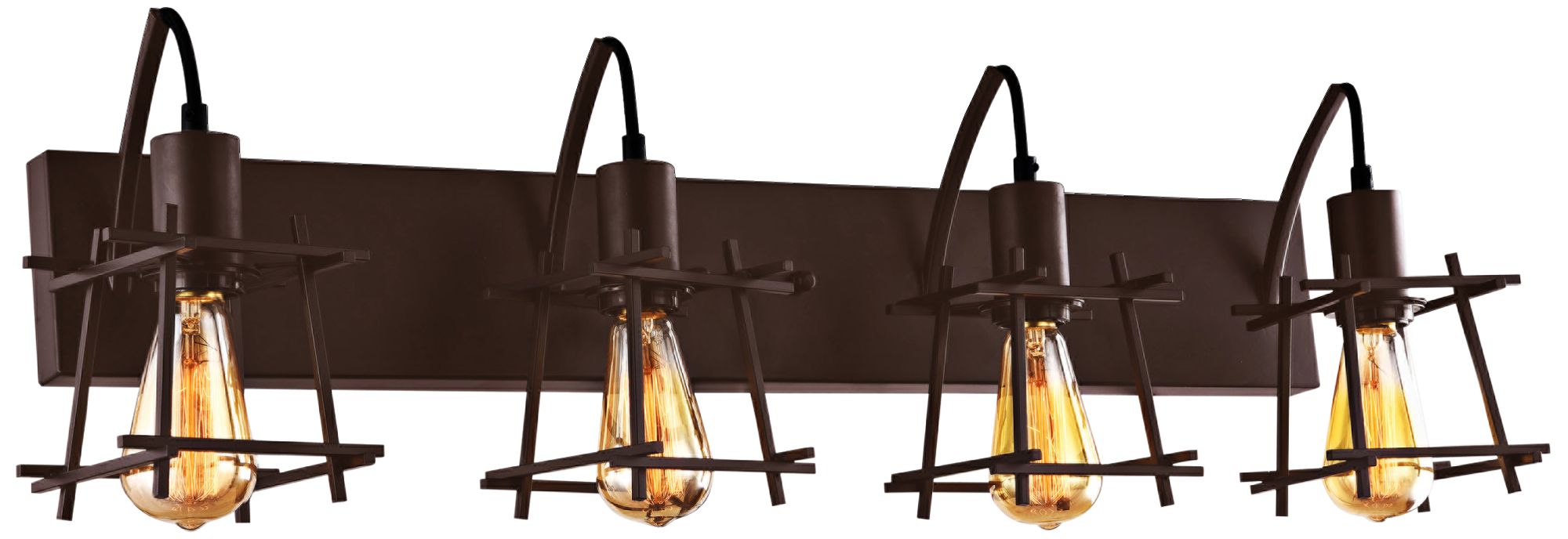 Varaluz Hashtag 40 1/4" Wide New Bronze 4-Light Bath Light