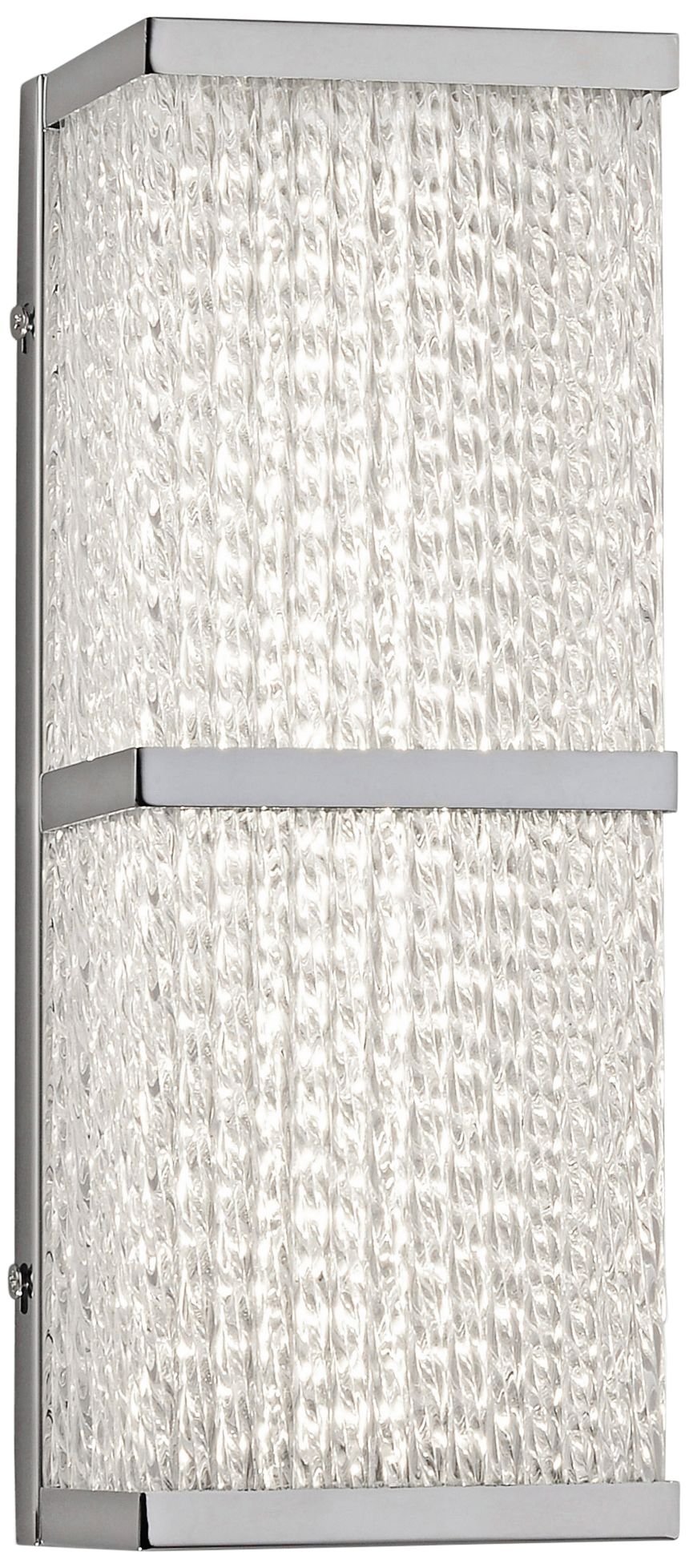 Varaluz Twisted Sistah 12 1/2" High Chrome LED Wall Sconce