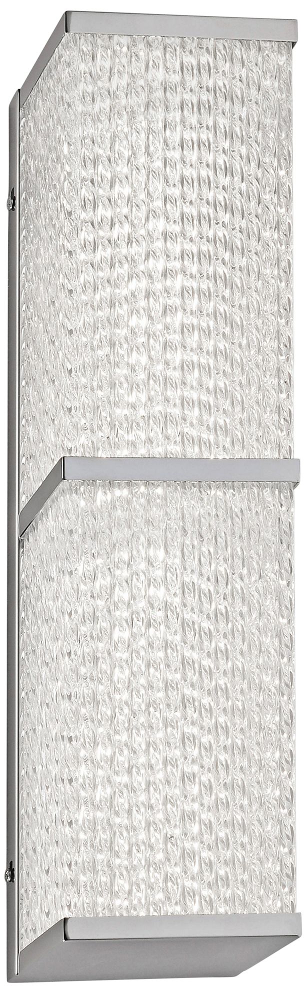 Varaluz Twisted Sistah 18" High Chrome LED Wall Sconce