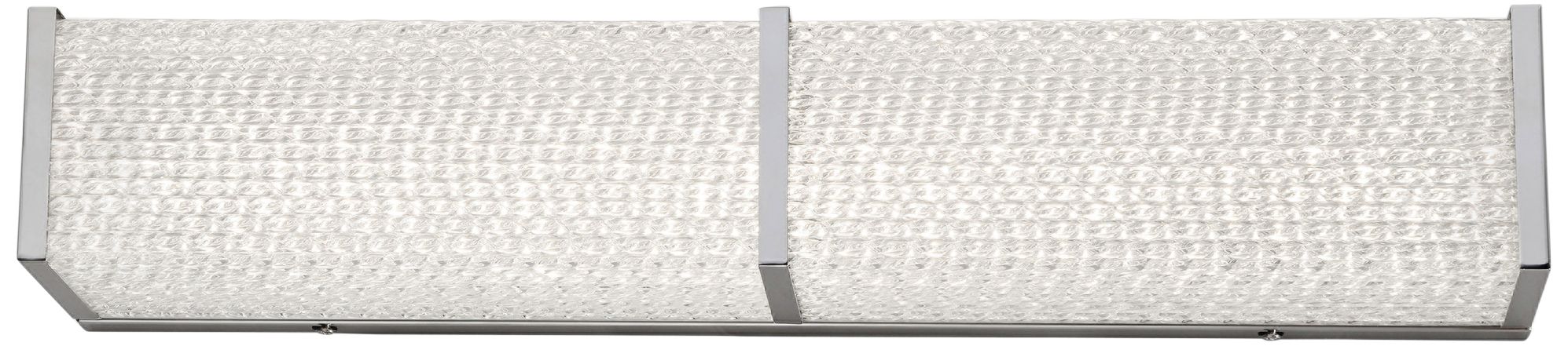 Varaluz Twisted Sistah 24" Wide Chrome LED Bath Light