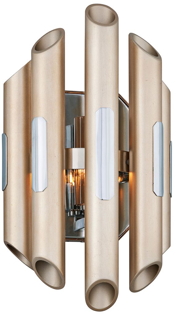 Corbett Arpeggio 14" High Antique Silver Leaf LED Wall Sconce