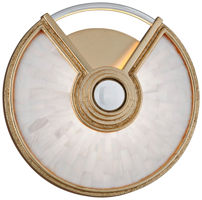 Corbett Venturi 9 1/2" High Gold Leaf LED Wall Sconce