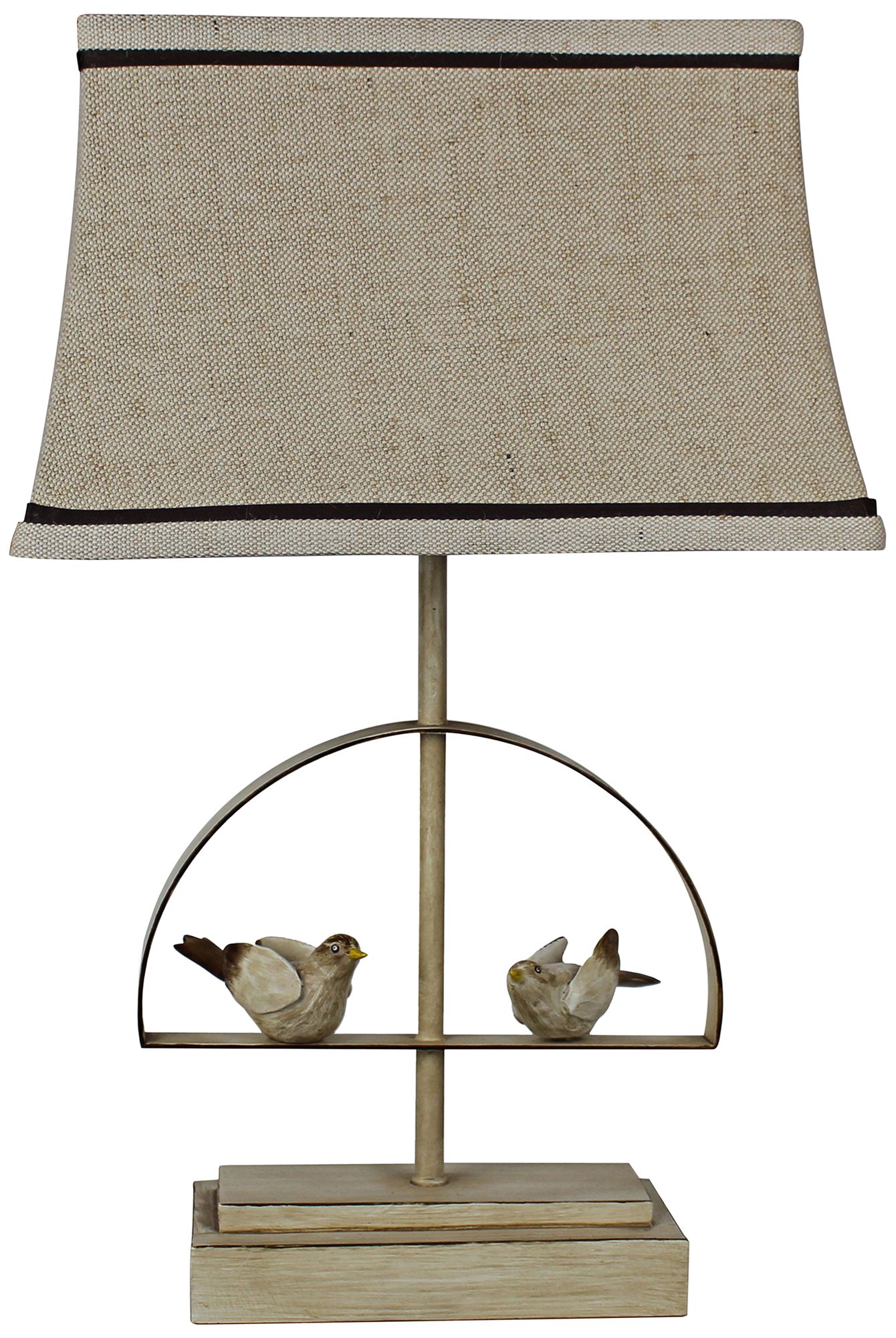 Bird Swing Taupe Accent Table Lamp