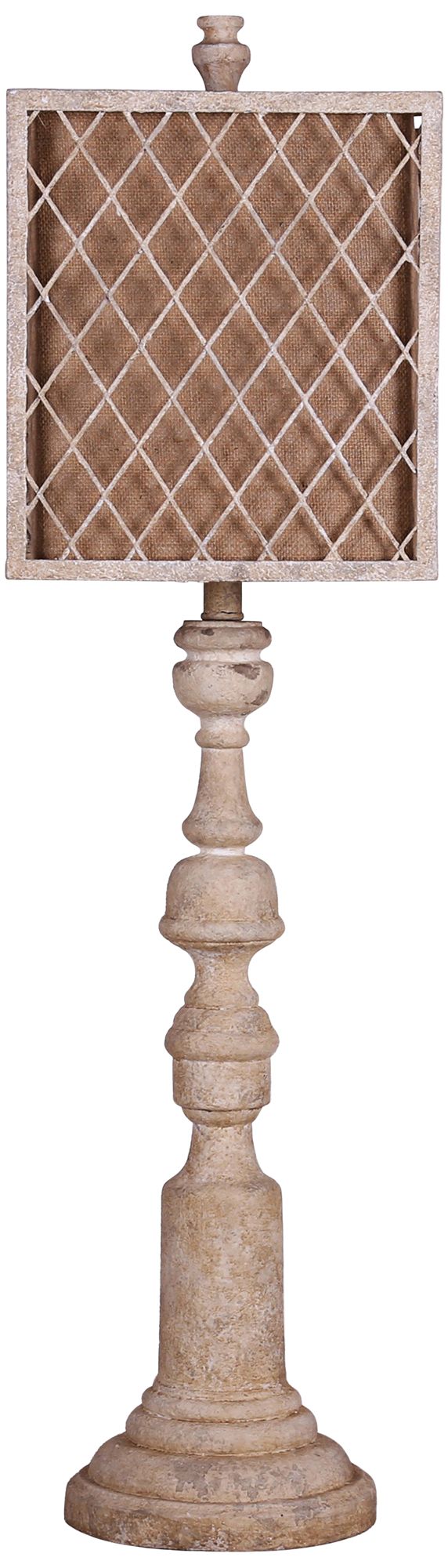 Phillips Distressed White Buffet Table Lamp